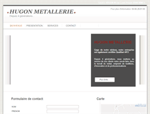 Tablet Screenshot of hugon-metallerie.com